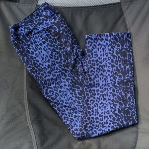 Paris Blues Vibrant Animal Print Trousers